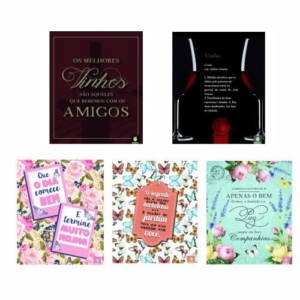 Quadro Papel MDF Frases Vinho
