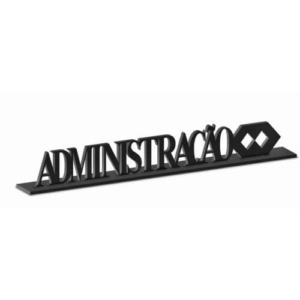 Placa Decorativa MDF Administração