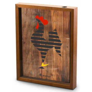 Quadro Vidro Grande Rolha Galo Volpi