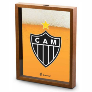 Quadro Vidro Pequeno Tampinha Atlético