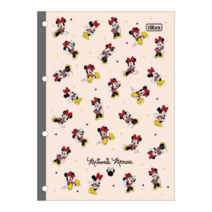 Bloco Para Fichário 80 Folhas Minnie