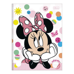 Caderno Caligrafia Capa Dura 40 Folhas Minnie
