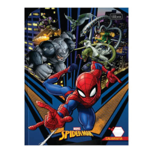 Caderno Caligrafia Capa Dura 40 Folhas Spider - Man