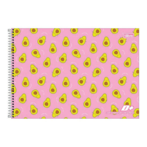 Caderno Desenho Capa Dura Espiral 96 Folhas D+ Feminino