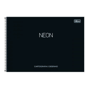 Caderno Desenho Capa Dura Espiral 80 Folhas Neon