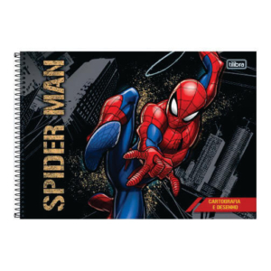 Caderno Desenho Capa Dura Espiral 80 Folhas Spider Man