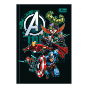 Caderno Brochura Universitário Capa Dura 80 Folhas Avengers