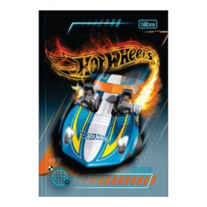 Caderno Brochura Universitário Capa Dura 48 Folhas Hot Wheels