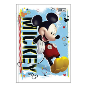 Caderno 1/4 Brochura Capa Dura 48 Folhas Mickey