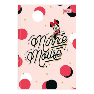 Caderno 1/4 Brochura Capa Dura 48 Folhas Minnie