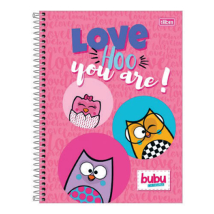 Caderno Universitário Capa Dura 160 Folhas Bubu