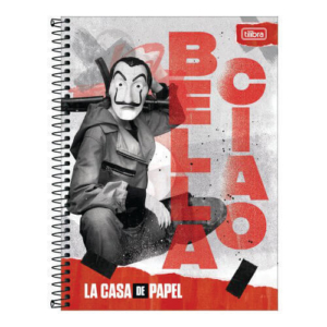 Caderno Universitário Capa Dura 160 Folhas La Casa De Papel