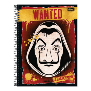 Caderno Universitário Capa Dura 80 Folhas La Casa De Papel
