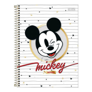 Caderno Universitário Capa Dura 80 Folhas Mickey