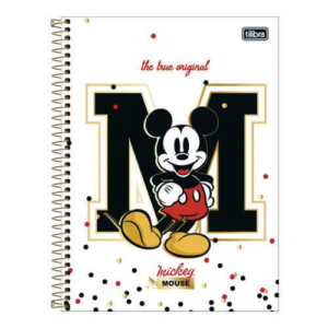 Caderno Universitário Capa Dura 160 Folhas Mickey