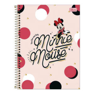 Caderno Universitário Capa Dura 80 Folhas Minnie