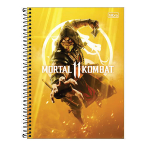 Caderno Universitário Capa Dura 80 Folhas Mortal Kombat