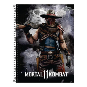 Caderno Universitário Capa Dura 160 Folhas Mortal Kombat