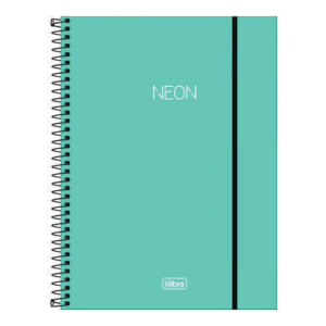 Caderno Universitário Capa Dura 80 Folhas Neon