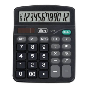 Calculadora TC19 Preta 12 Digítos Tilibra