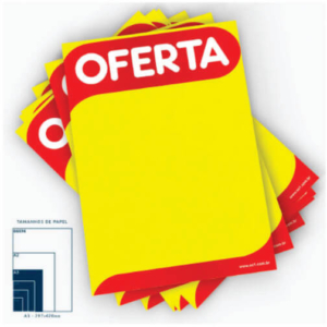 Cartaz Papel Cartão Oferta A3