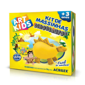 Kit De Massinha Dinossauros Art Kid