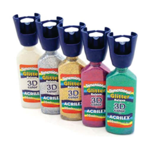 Tinta Dimensional 3D Glitter 35ml Acrilex