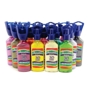 Tinta Dimensional 3D Metalic 35ml Acrilex