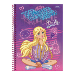 Caderno Universitário Capa Dura 96 Folhas Barbie