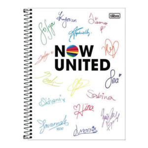 Caderno Universitário Capa Dura 80 Folhas Now United