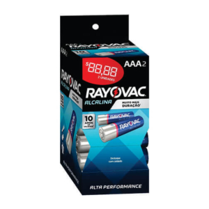 Pilhas AAA Alcalina 1,5V Unidade Rayovac