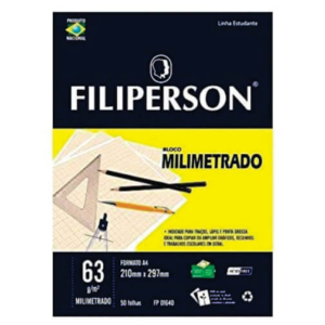 Bloco De Papel Milimetrado A4