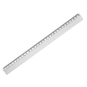 Régua Plastica Transparente 30cm Waleu