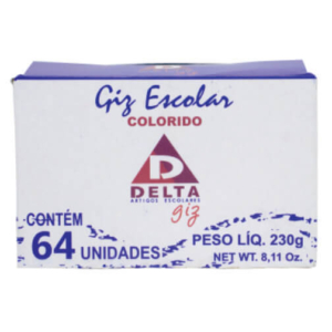 Giz Escolar Branco 64 Palitos
