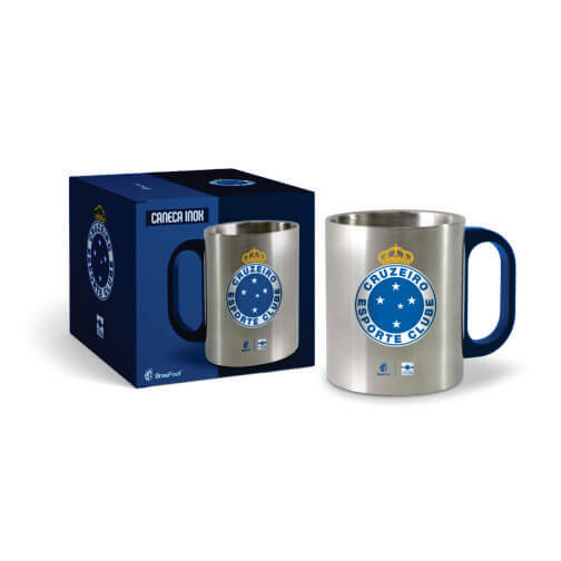 Caneca Metal Inox - Cruzeiro