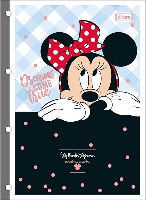 BLOCO PARA CADERNO ARGOLADO  80F MINNIE TILIBRA