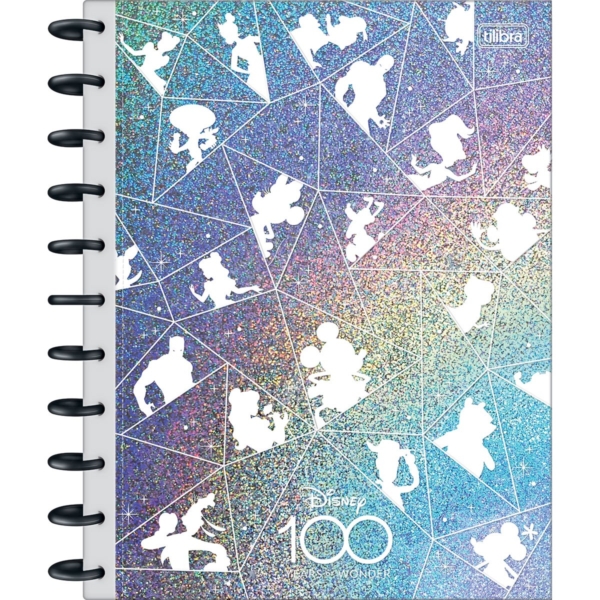 CADERNO TILIDISCO UNIV 160F DISNEY 100