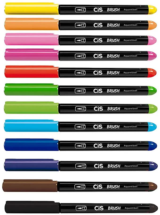 CANETA BRUSH AQUARELÁVEL CIS