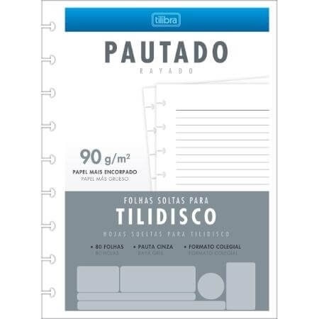FOLHAS TILIDISCO COLEGIAL 80F 90G