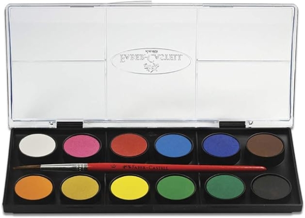 AQUARELAS EM PASTILHAS 12 CORES FABER CASTELL - Image 2
